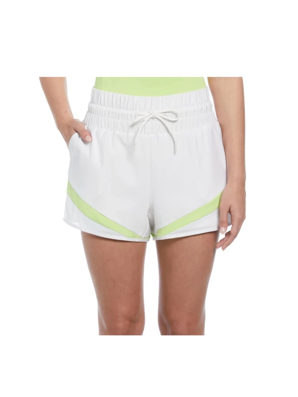 Original Penguin High Waist Tennis Shorts with Mesh inserts  Bright White sz L